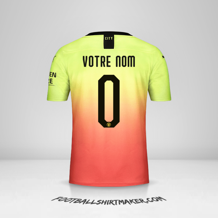 Maillot Manchester City 2019/20 Cup III -  votre nom - 0