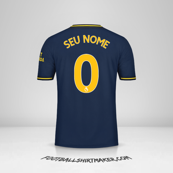 Camisa Arsenal 2019/20 III -  seu nome - 0
