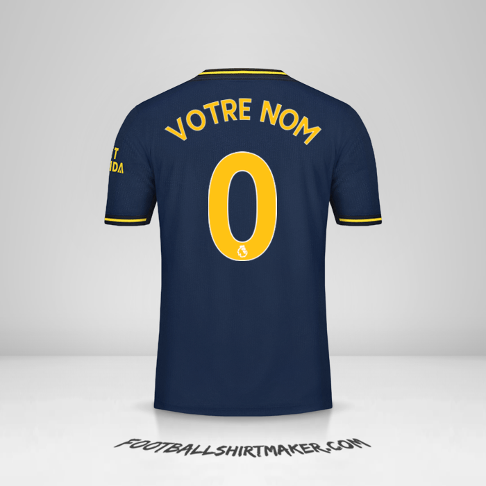 Maillot Arsenal 2019/20 III -  votre nom - 0