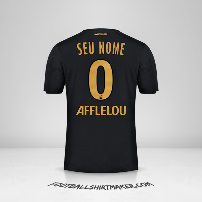 Camisa As Monaco 2019/20 II -  seu nome - 0
