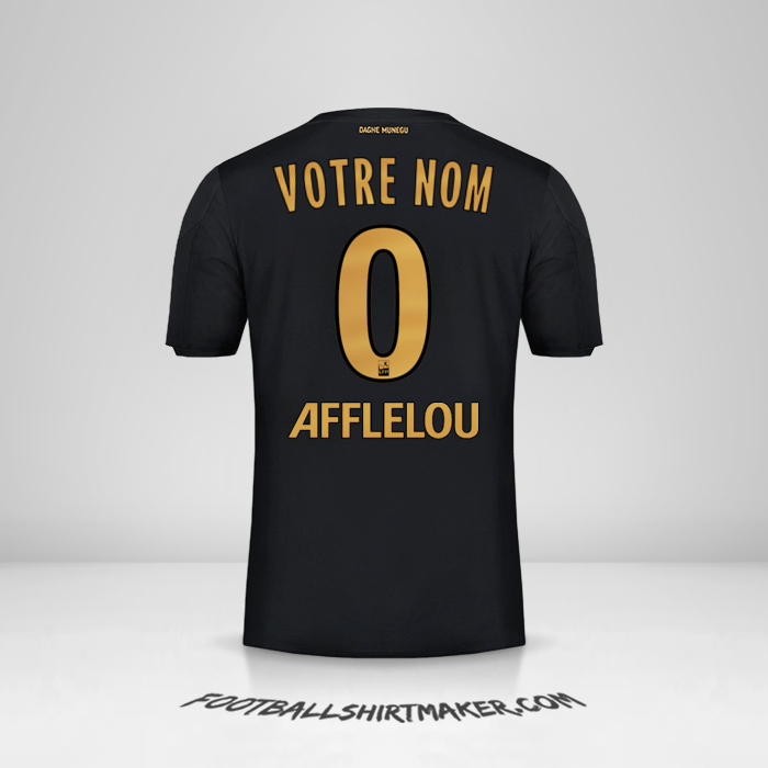 Maillot As Monaco 2019/20 II -  votre nom - 0
