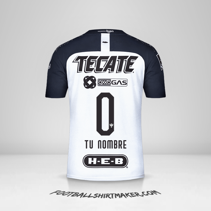 Jersey Monterrey 2019/20 II -  tu nombre - 0