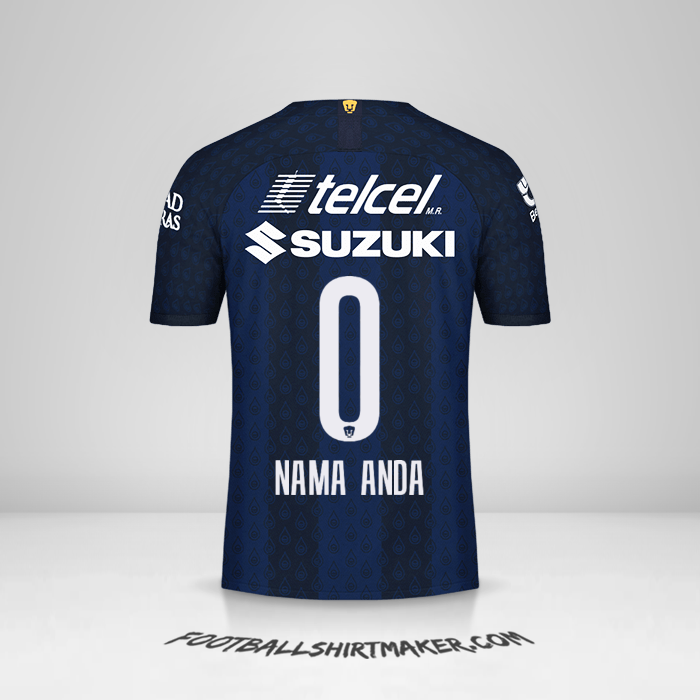 Jersey Pumas UNAM 2019/20 II -  nama anda - 0
