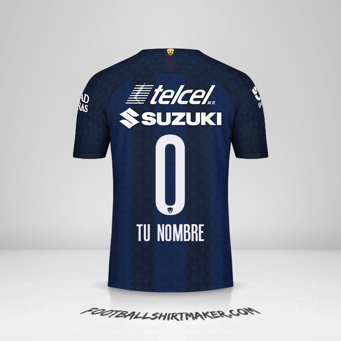 Jersey Pumas UNAM 2019/20 II -  tu nombre - 0