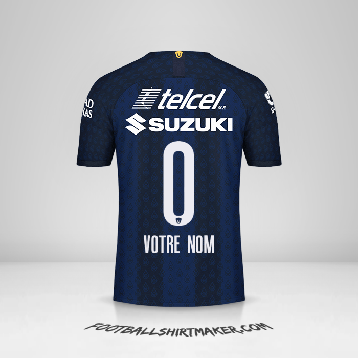 Maillot Pumas UNAM 2019/20 II -  votre nom - 0