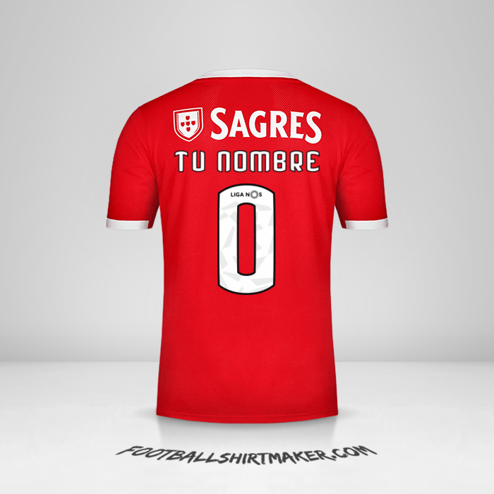 Camiseta SL Benfica 2019/20 -  tu nombre - 0