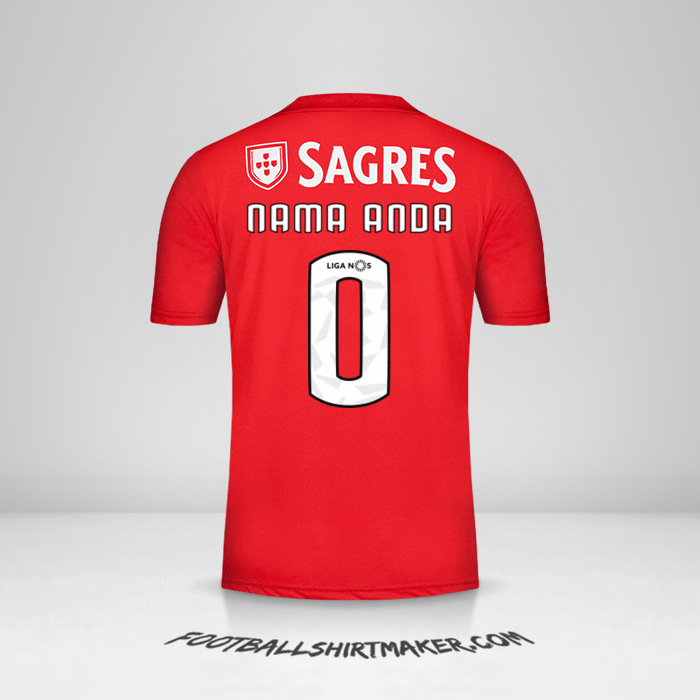 Jersey SL Benfica 2018/19 -  nama anda - 0