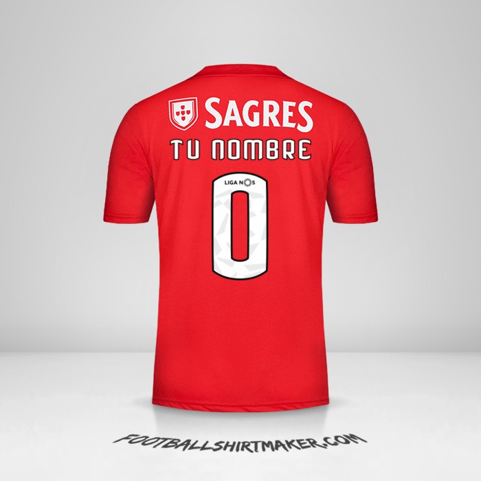 Camiseta SL Benfica 2018/19 -  tu nombre - 0
