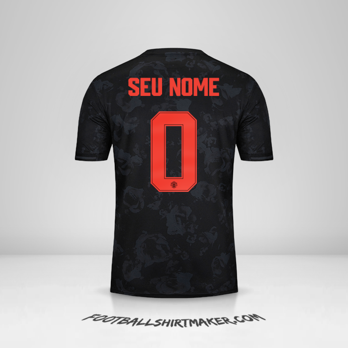 Camisa Manchester United Cup 2019/20 III -  seu nome - 0