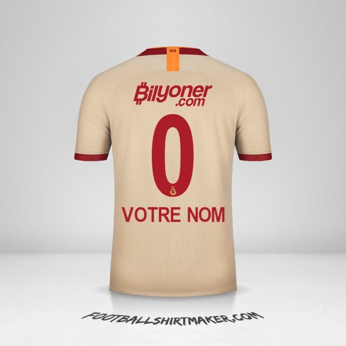 Maillot Galatasaray SK 2019/20 II -  votre nom - 0
