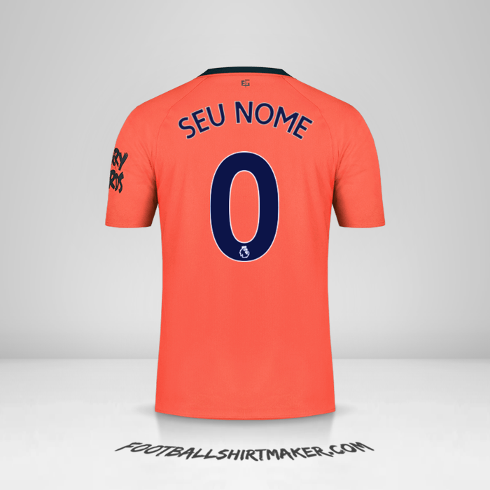 Camisa Everton FC 2019/20 II -  seu nome - 0