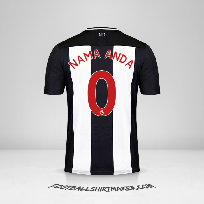 Jersey Newcastle United FC 2019/20 -  nama anda - 0