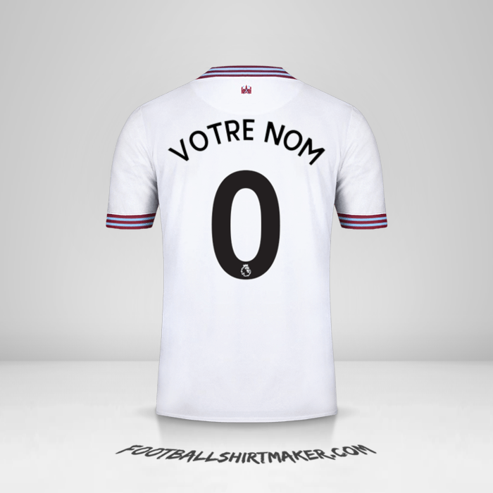 Maillot West Ham United FC 2019/20 II -  votre nom - 0