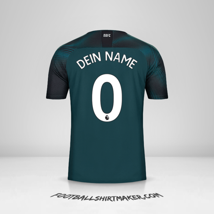 Trikot Newcastle United FC 2019/20 II -  dein name - 0