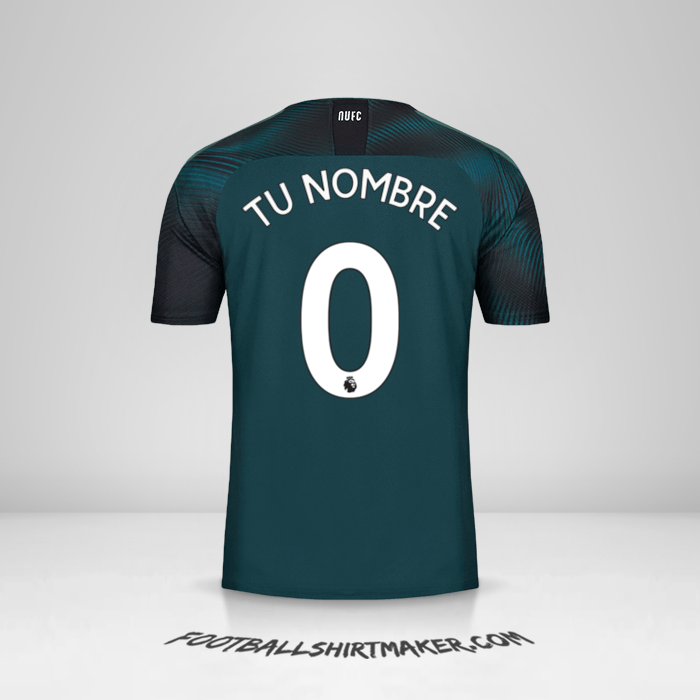 Camiseta Newcastle United FC 2019/20 II -  tu nombre - 0