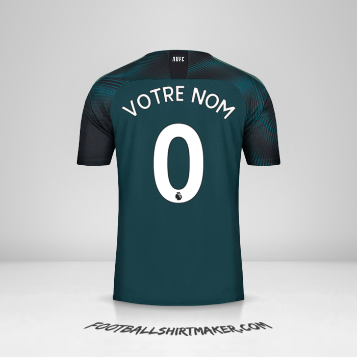 Maillot Newcastle United FC 2019/20 II -  votre nom - 0