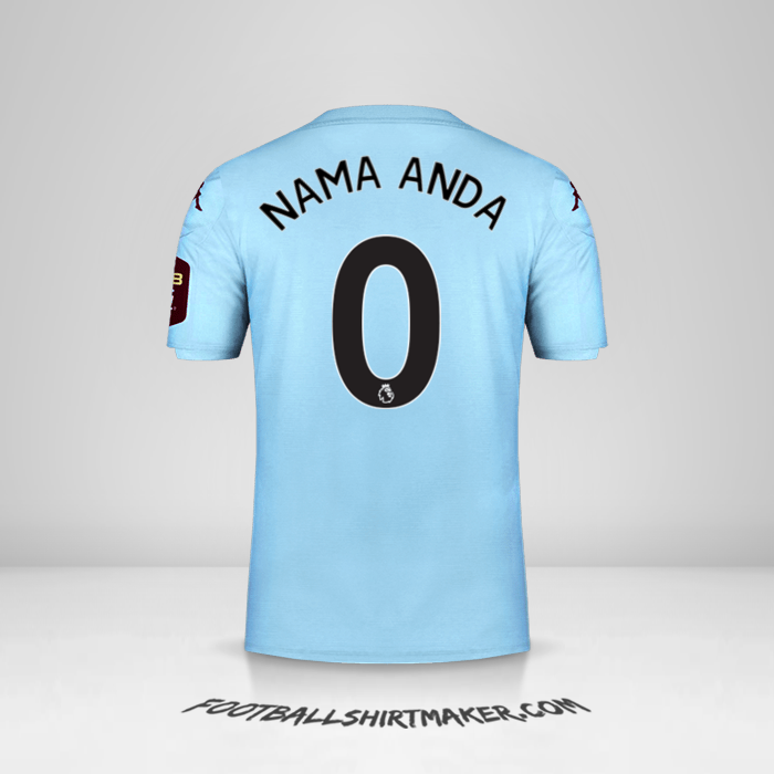 Jersey Aston Villa FC 2019/20 II -  nama anda - 0