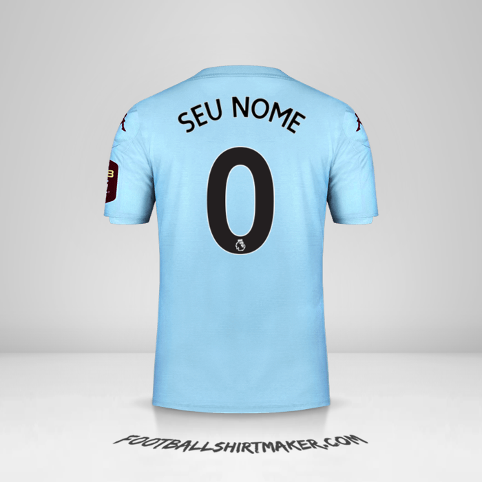 Camisa Aston Villa FC 2019/20 II -  seu nome - 0