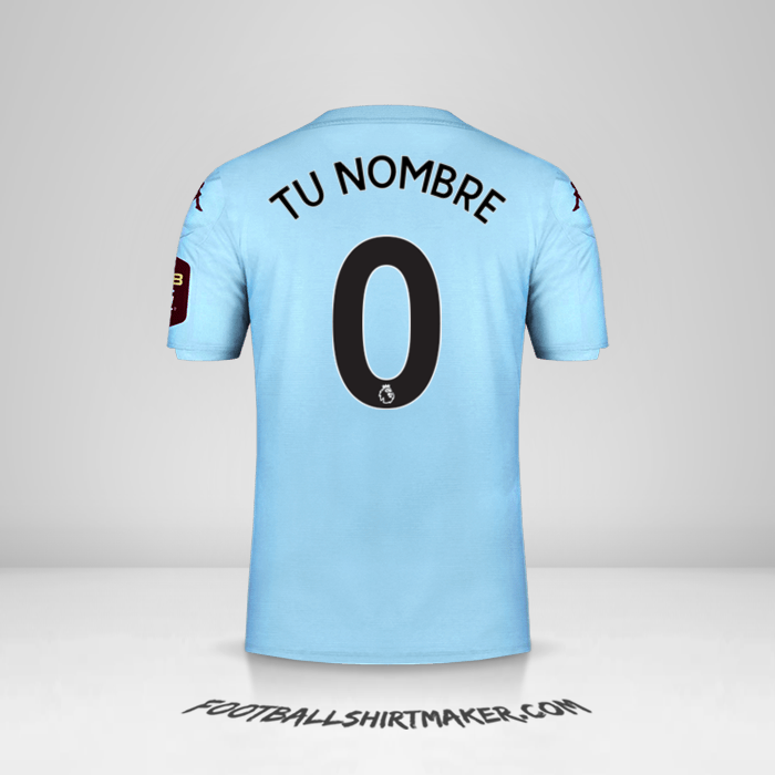 Camiseta Aston Villa FC 2019/20 II -  tu nombre - 0