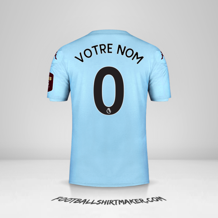 Maillot Aston Villa FC 2019/20 II -  votre nom - 0