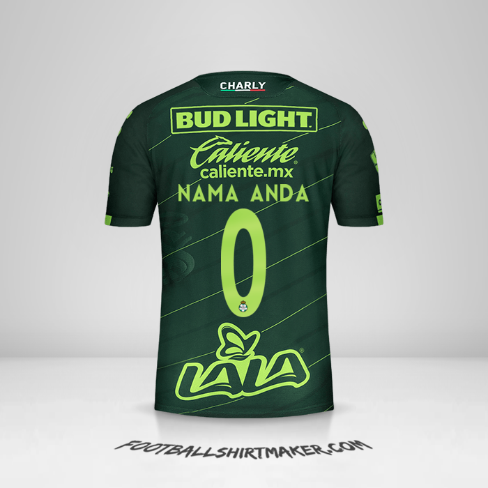 Jersey Santos Laguna 2019/20 II -  nama anda - 0