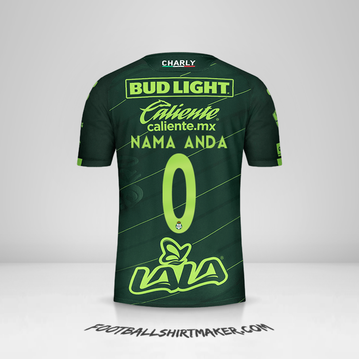 Jersey Santos Laguna 2019/20 II -  nama anda - 0