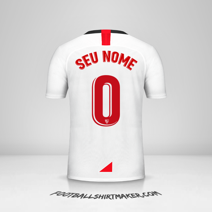 Camisa Sevilla FC 2019/2020 -  seu nome - 0