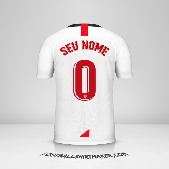 Camisa Sevilla FC 2019/2020 -  seu nome - 0