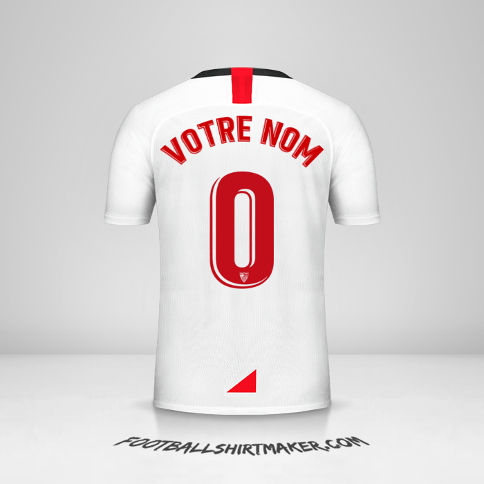 Maillot Sevilla FC 2019/2020 -  votre nom - 0