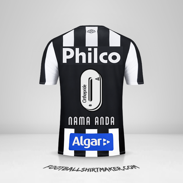 Jersey Santos FC 2019 II -  nama anda - 0