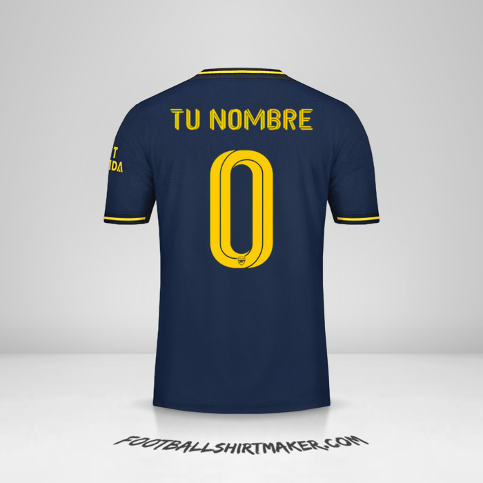 Camiseta Arsenal Cup 2019/20 III -  tu nombre - 0