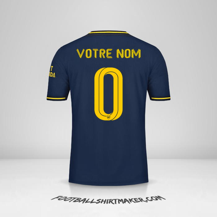 Maillot Arsenal Cup 2019/20 III -  votre nom - 0