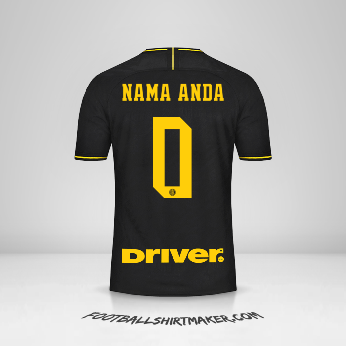 Jersey Inter 2019/20 III -  nama anda - 0