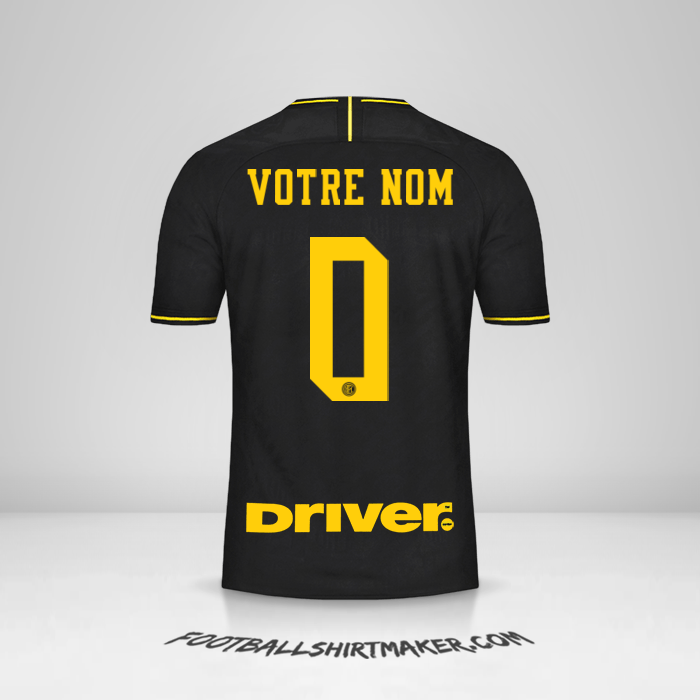 Maillot Inter 2019/20 III -  votre nom - 0