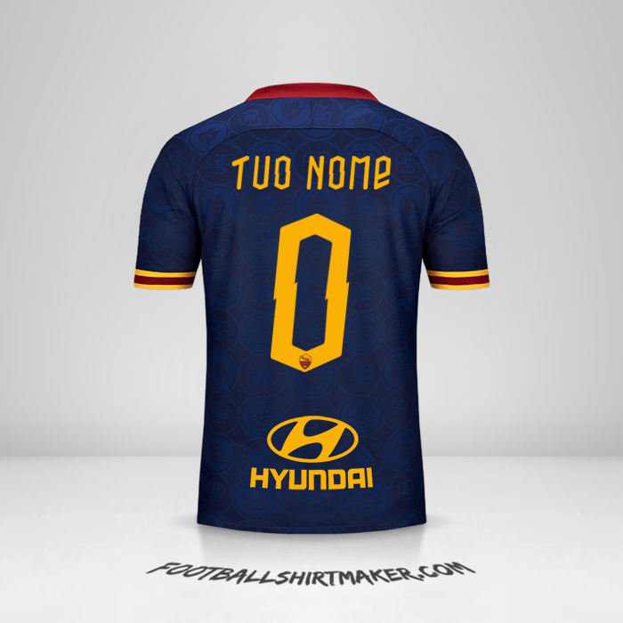 Maglia AS Roma 2019/20 III -  tuo nome - 0