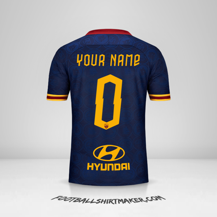 Jersey AS Roma 2019/20 III -  your name - 0