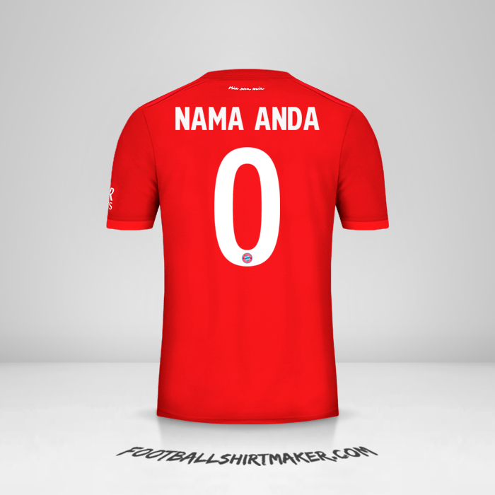 Jersey FC Bayern Munchen 2019/20 Cup -  nama anda - 0