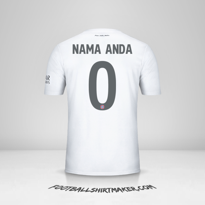 Jersey FC Bayern Munchen 2019/20 Cup II -  nama anda - 0