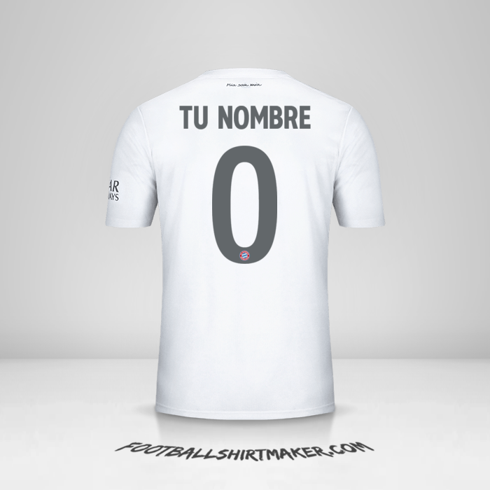 Jersey FC Bayern Munchen 2019/20 Cup II -  tu nombre - 0
