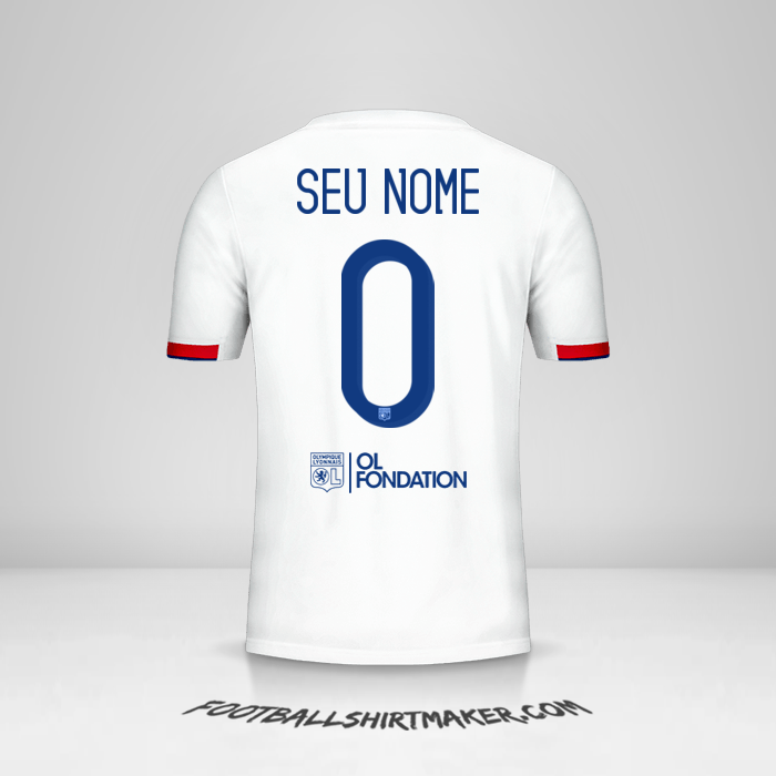 Camisa Olympique Lyon Cup 2019/20 -  seu nome - 0