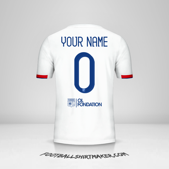 Shirt Olympique Lyon 2019/20 Cup -  your name - 0