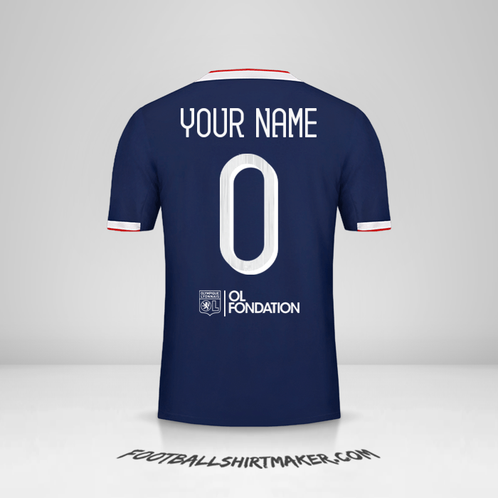 Jersey Olympique Lyon Cup 2019/20 II -  your name - 0