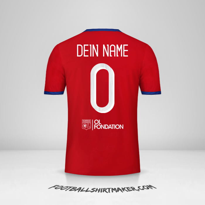 Trikot Olympique Lyon Cup 2019/20 III -  dein name - 0