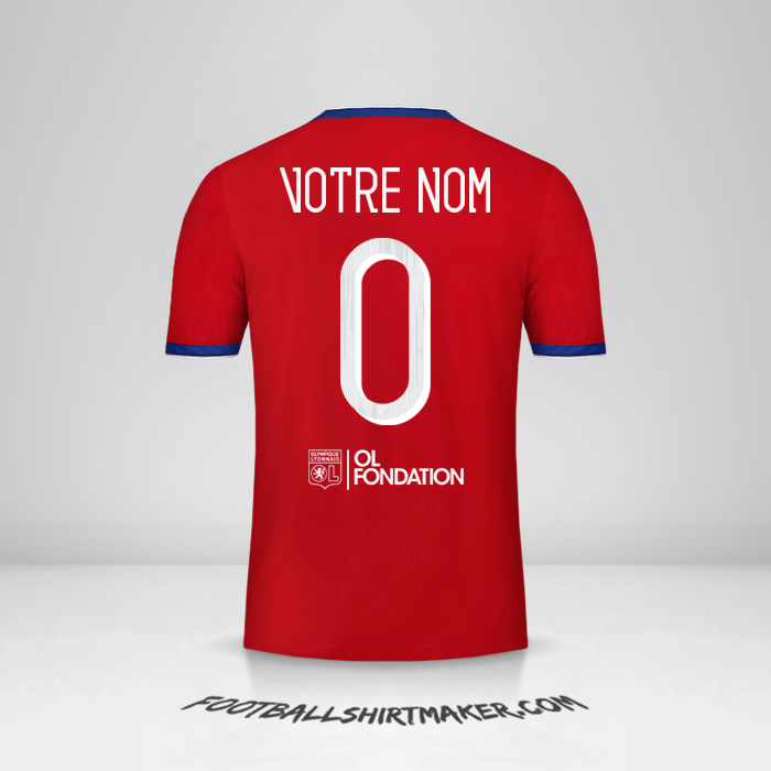 Maillot Olympique Lyon Cup 2019/20 III -  votre nom - 0
