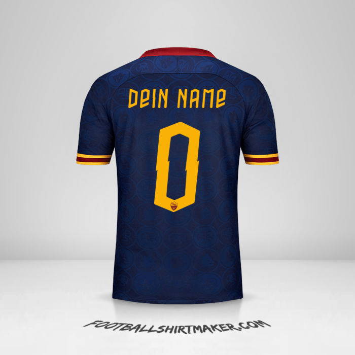 Trikot AS Roma 2019/20 Cup III -  dein name - 0