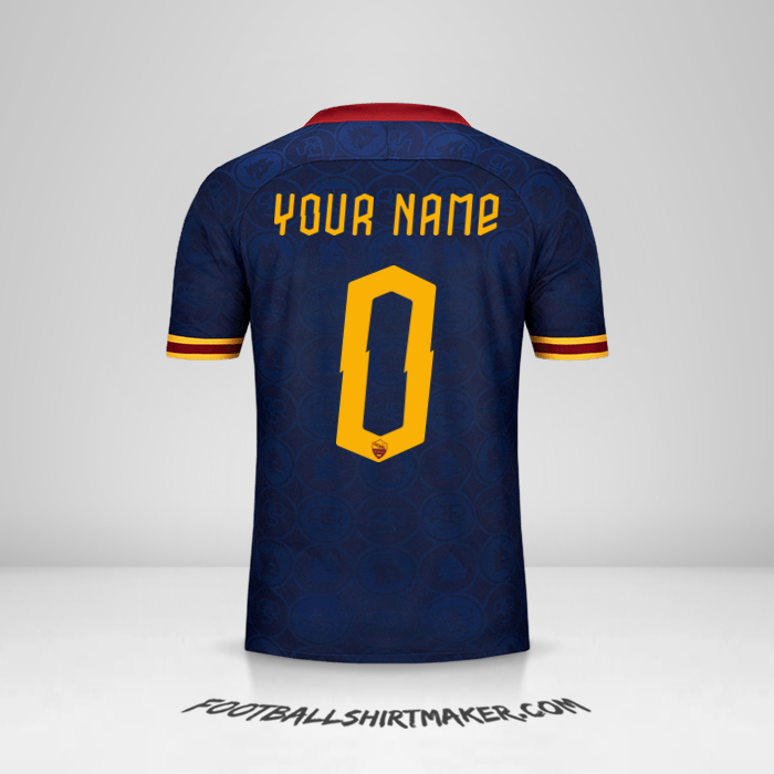 Jersey AS Roma Cup 2019/20 III -  your name - 0