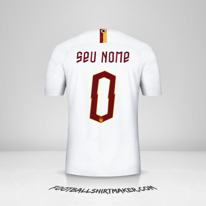 Camisa AS Roma 2019/20 Cup II -  seu nome - 0