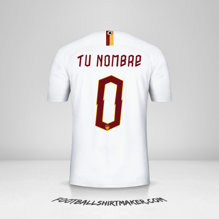 Jersey AS Roma 2019/20 Cup II -  tu nombre - 0