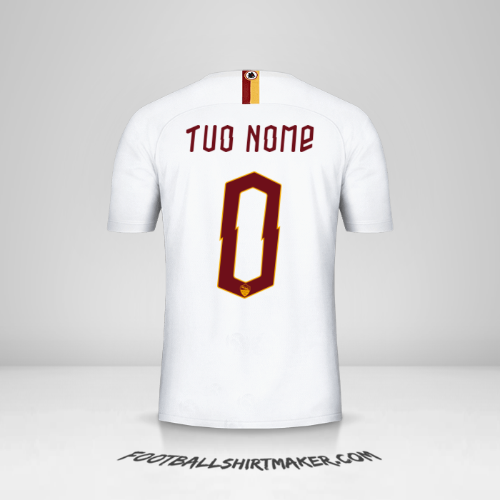 Maglia AS Roma 2019/20 Cup II -  tuo nome - 0