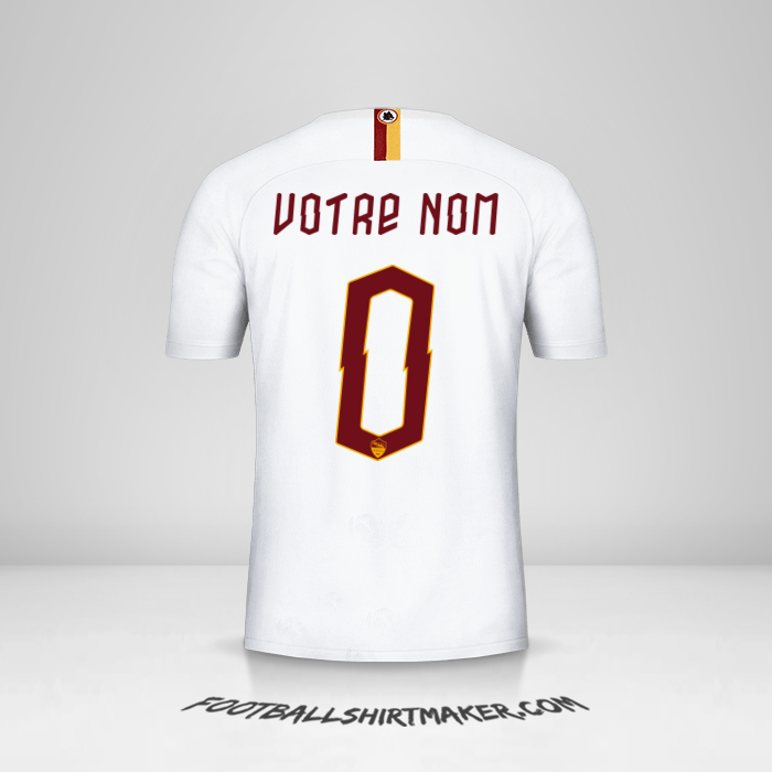 Maillot AS Roma Cup 2019/20 II -  votre nom - 0